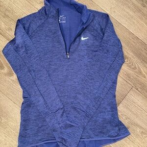 Nike Blue Dryfit Quarter Zip Pullover